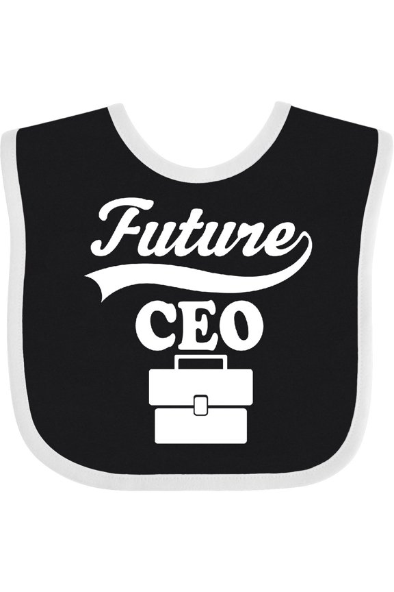 Future Ceo Shirt Childs Boss Job Boys or Girls Baby Bib
