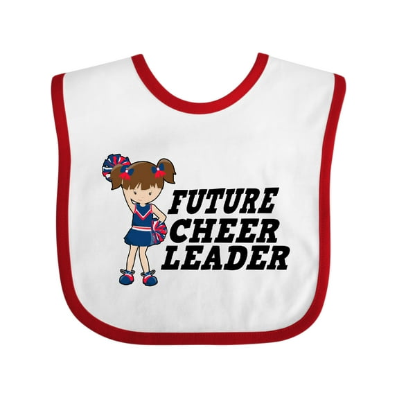 Inktastic Future Cheerleader Girls Baby Bib