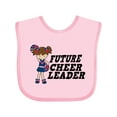 thumbnail image 1 of Inktastic Future Cheerleader Girls Baby Bib, 1 of 4