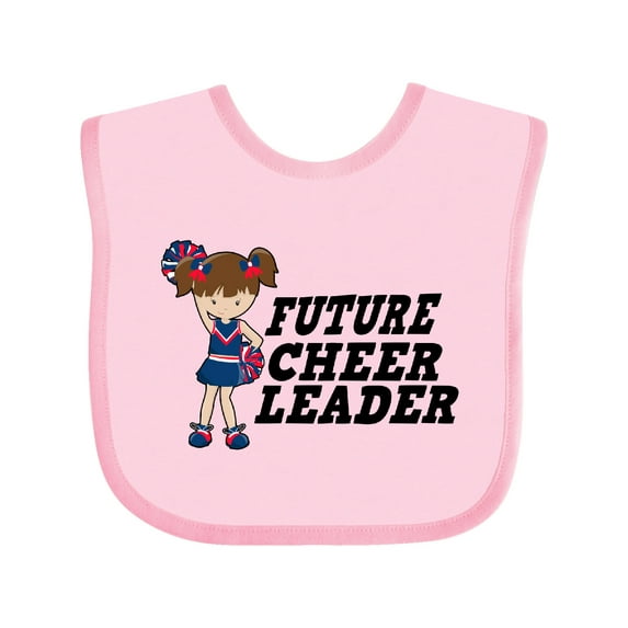 Inktastic Future Cheerleader Girls Baby Bib