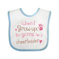 thumbnail image 1 of Inktastic Future Cheerleader Girls Cute Girls Baby Bib, 1 of 4