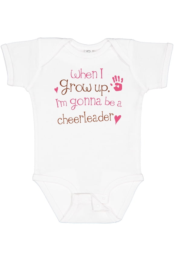 Future Cheerleader Girls Cute Girls Baby Bodysuit