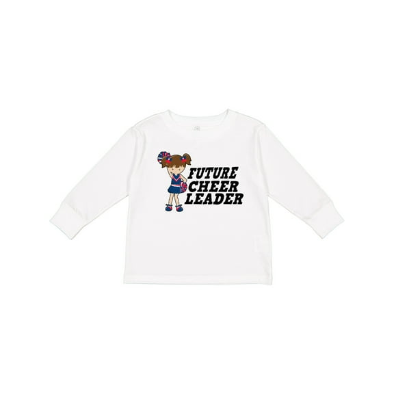 Inktastic Future Cheerleader Girls Long Sleeve Toddler T-Shirt
