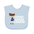 thumbnail image 1 of Inktastic Future Cheerleader White Girls Baby Bib, 1 of 4