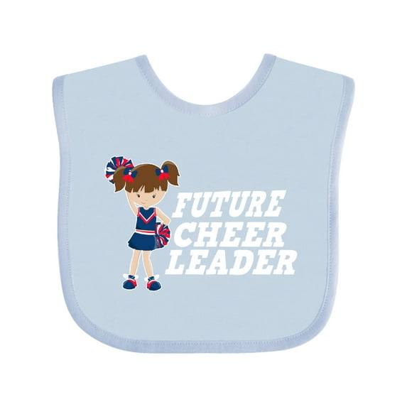 Inktastic Future Cheerleader White Girls Baby Bib