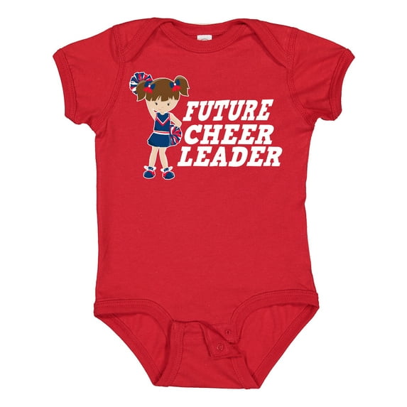 Inktastic Future Cheerleader White Girls Baby Bodysuit