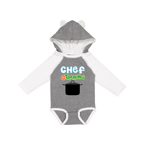 Inktastic Future Chef in Training Boys or Girls Long Sleeve Baby Bodysuit