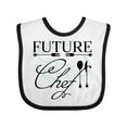 thumbnail image 1 of Inktastic Future Chef with Silverware and Hat Boys or Girls Baby Bib, 1 of 4