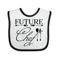 Inktastic Future Chef with Silverware and Hat Boys or Girls Baby Bib