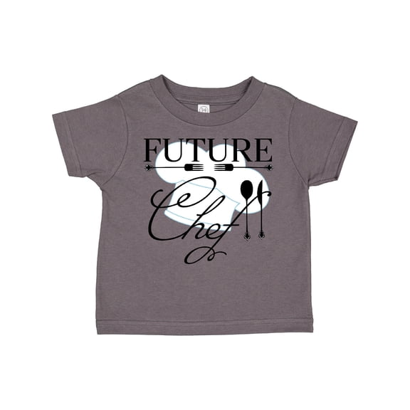 Inktastic Future Chef with silverware and hat Boys or Girls Toddler T-Shirt