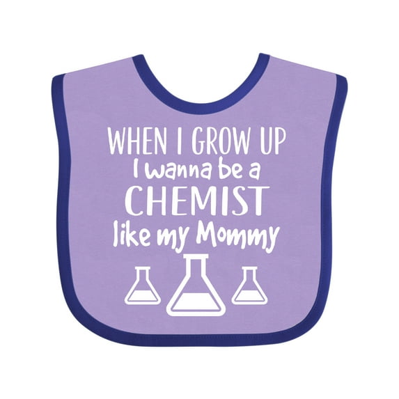 Inktastic Future Chemist Like Mommy Boys or Girls Baby Bib