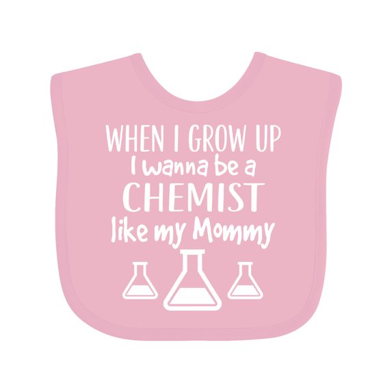 Inktastic Future Chemist Like Mommy Boys or Girls Baby Bib