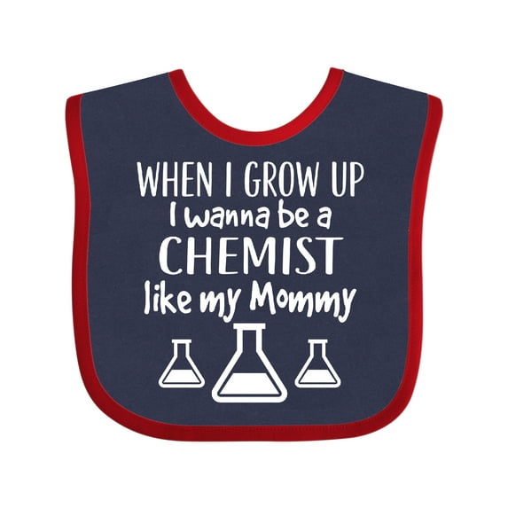 Inktastic Future Chemist Like Mommy Boys or Girls Baby Bib