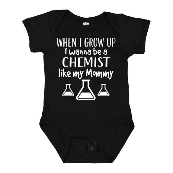 Inktastic Future Chemist Like Mommy Boys or Girls Baby Bodysuit