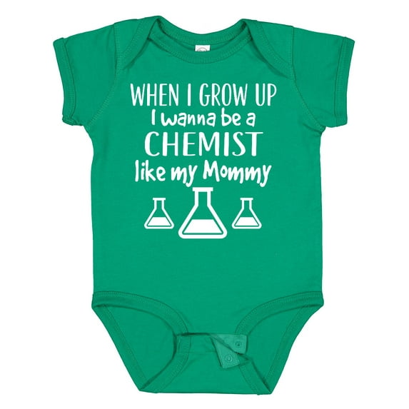 Inktastic Future Chemist Like Mommy Boys or Girls Baby Bodysuit