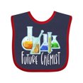 thumbnail image 1 of Inktastic Future Chemist with Beakers, Test Tubes and Formulas Boys or Girls Baby Bib, 1 of 4