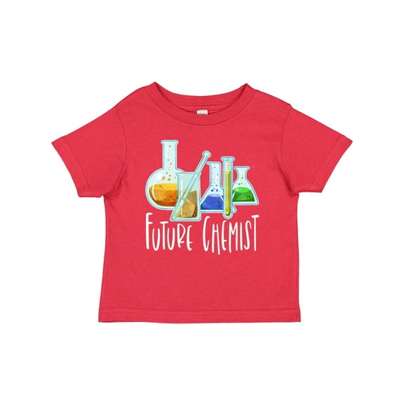 Inktastic Future Chemist with Beakers, Test Tubes and Formulas Boys or Girls Baby T-Shirt