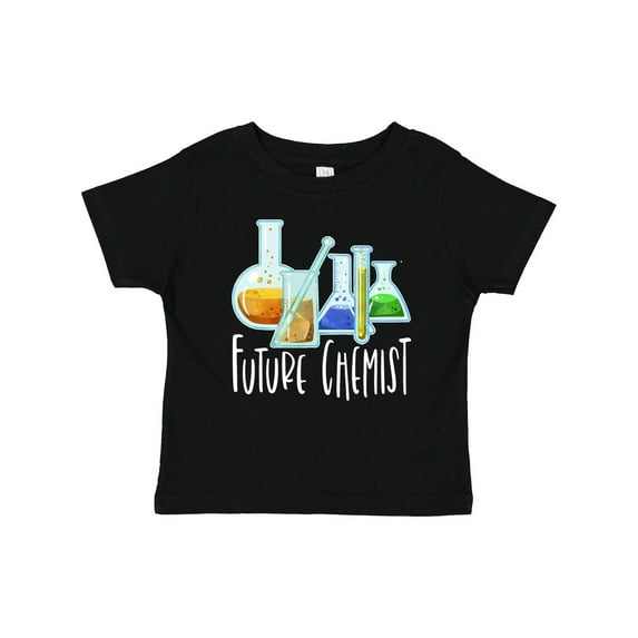 Inktastic Future Chemist with Beakers, Test Tubes and Formulas Boys or Girls Baby T-Shirt