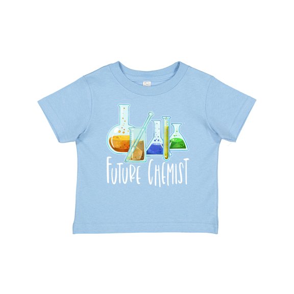 Inktastic Future Chemist with Beakers, Test Tubes and Formulas Boys or Girls Baby T-Shirt
