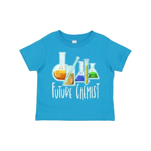 Inktastic Future Chemist with Beakers, Test Tubes and Formulas Boys or Girls Toddler T-Shirt