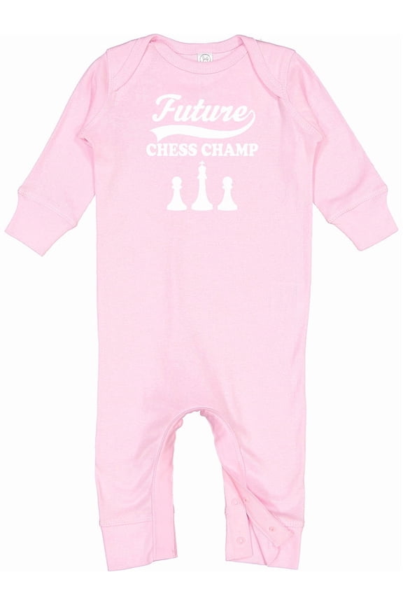 Future Chess Champ Game Champion Baby Romper Coveralls