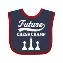 Inktastic Future Chess Champ Game Champion Boys or Girls Baby Bib