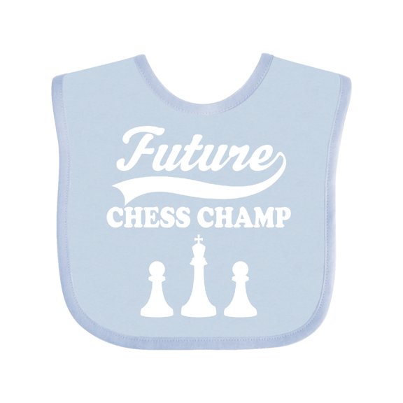 Inktastic Future Chess Champ Game Champion Boys or Girls Baby Bib