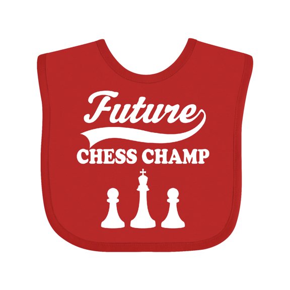 Inktastic Future Chess Champ Game Champion Boys or Girls Baby Bib