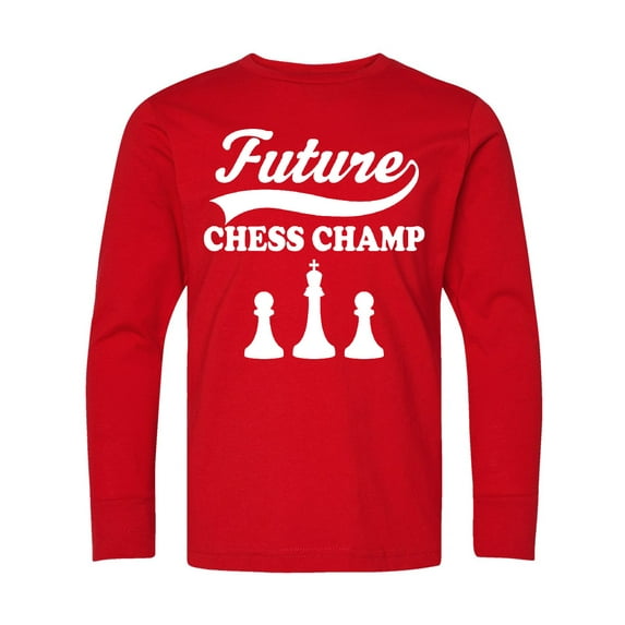 Inktastic Future Chess Champ Game Champion Long Sleeve Youth T-Shirt