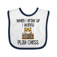 thumbnail image 1 of Inktastic Future Chess Player Boys or Girls Baby Bib, 1 of 4