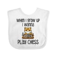 thumbnail image 1 of Inktastic Future Chess Player Boys or Girls Baby Bib, 1 of 4