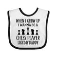 thumbnail image 1 of Inktastic Future Chess Player Like Daddy Boys or Girls Baby Bib, 1 of 4