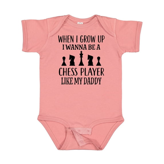 Inktastic Future Chess Player Like Daddy Boys or Girls Baby Bodysuit