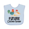 thumbnail image 1 of Inktastic Future Chicken Farmer Childs Boys or Girls Baby Bib, 1 of 4