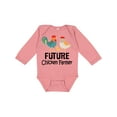 thumbnail image 1 of Inktastic Future Chicken Farmer Childs Boys or Girls Long Sleeve Baby Bodysuit, 1 of 5