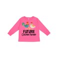 thumbnail image 1 of Inktastic Future Chicken Farmer Childs Boys or Girls Long Sleeve Toddler T-Shirt, 1 of 5