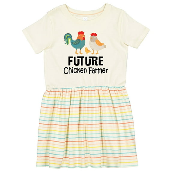 Inktastic Future Chicken Farmer Childs Girls Toddler Dress