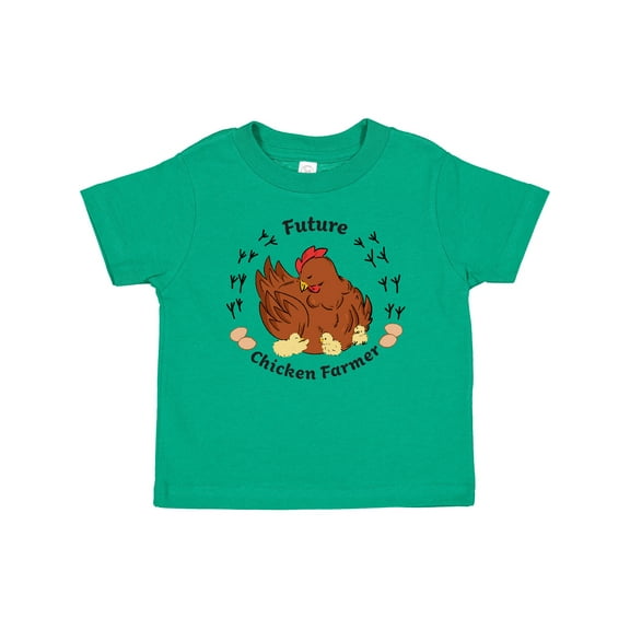 Inktastic Future Chicken Farmer-Mother Hen and Chicks Boys or Girls Baby T-Shirt