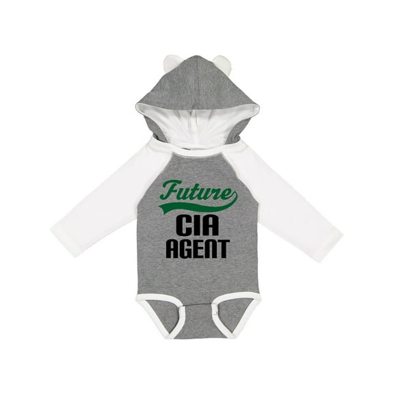 Inktastic Future Cia Agent Childs Boys Long Sleeve Baby Bodysuit