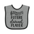 thumbnail image 1 of Inktastic Future Clarinet Player Music Boys or Girls Baby Bib, 1 of 4