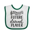 thumbnail image 1 of Inktastic Future Clarinet Player Music Boys or Girls Baby Bib, 1 of 4