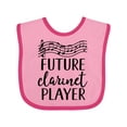 thumbnail image 1 of Inktastic Future Clarinet Player Music Boys or Girls Baby Bib, 1 of 4