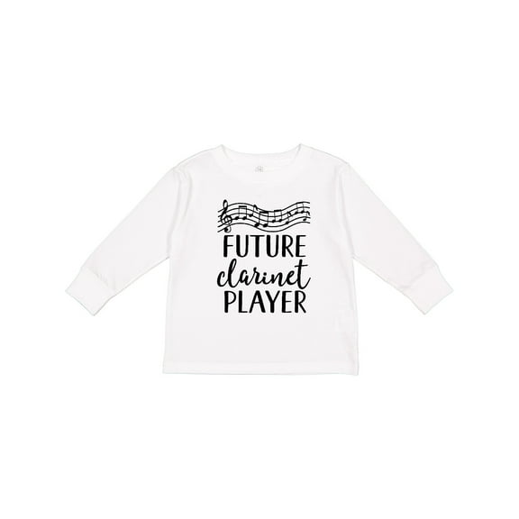Inktastic Future Clarinet Player Music Boys or Girls Long Sleeve Toddler T-Shirt
