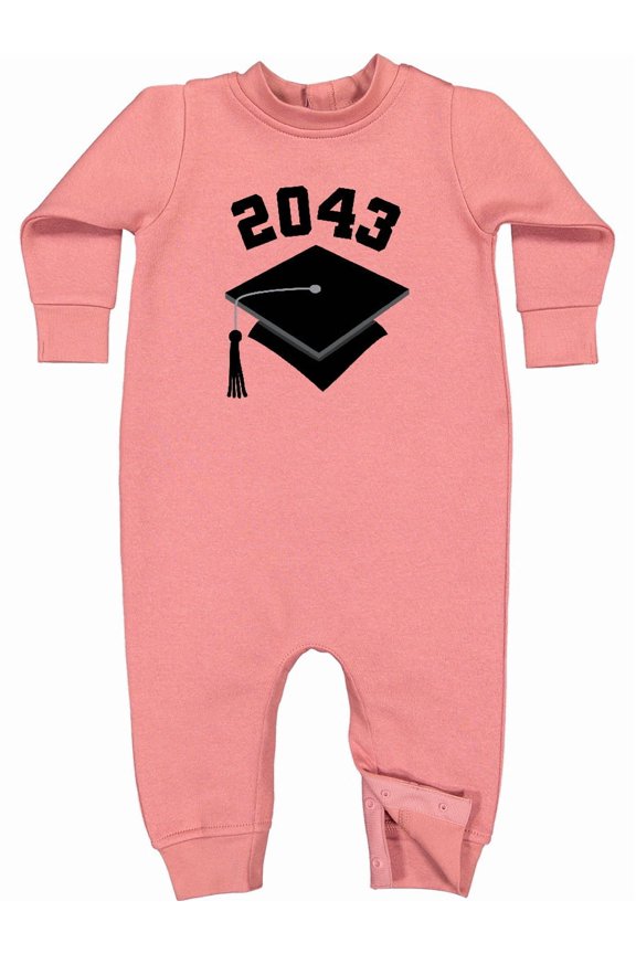 Future Class of 2043 Graduate Baby Fleece Romper