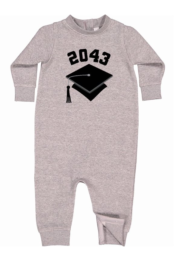 Future Class of 2043 Graduate Baby Fleece Romper