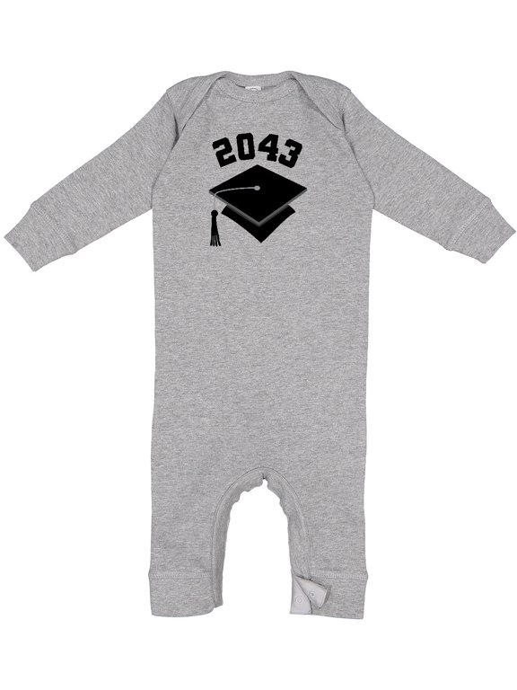 Future Class of 2043 Graduate Baby Romper Coveralls