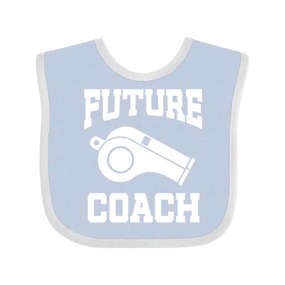 Inktastic Future Coach Sports Coaching Boys or Girls Baby Bib