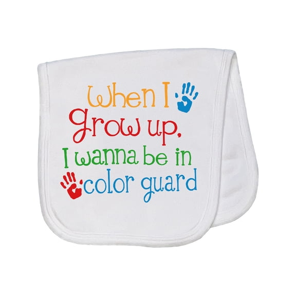 Inktastic Future Color Guard Member Baby Burp Cloth