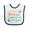 thumbnail image 1 of Inktastic Future Color Guard Member Boys or Girls Baby Bib, 1 of 4