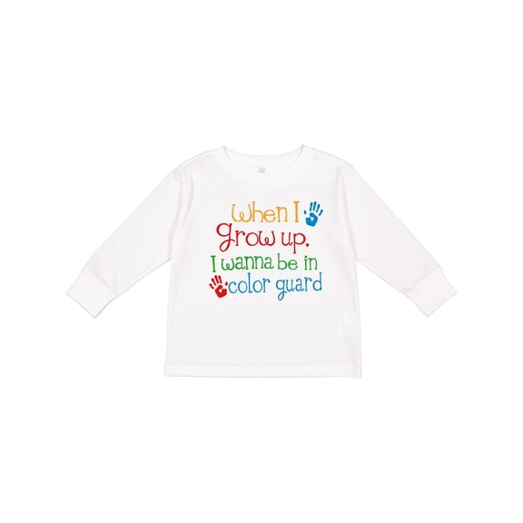 Inktastic Future Color Guard Member Boys or Girls Long Sleeve Toddler T-Shirt